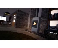 HS Flamingo Krbová kamna AQUAFLAM ® 17 s výměníkem - šedá, manuální regulace (29)