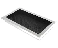 HS Flamingo Krbová mřížka 16x32 cm, broušený chrom