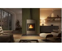 HS Flamingo Krbová kamna AQUAFLAM ® 25 s výměníkem - šedá, základní regulace (29)