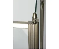 GELCO ANTIQUE sprchové dveře otočné, 800mm, pravé, ČIRÉ sklo, bronz, světlý odstín (4)