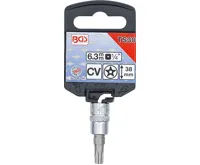 BGS Hlavice zástrčná 1/4" TS-Profil TS 30 s vrtáním (1)