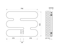 SAPHO SAMILLA otopné těleso 790x592mm, bílá mat (8)