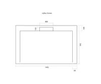 GELCO IRENA sprchová vanička z litého mramoru, obdélník 150x100cm, bílá (9)