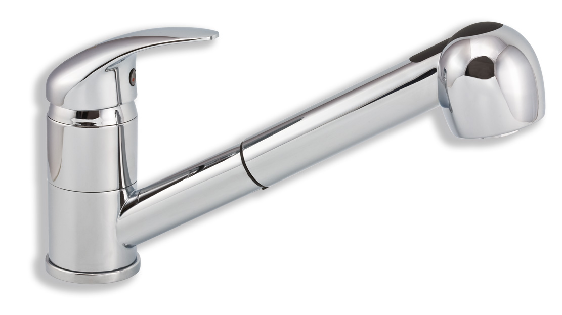 Novaservis dřezová teleskopická baterie titania lux chrom - 91081,0