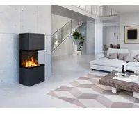 ROMOTOP Elektrický designový krb e-LERA Plech, dělené sklo (2)