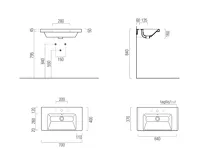 GSI NORM keramické umyvadlo 70x40cm, bílá ExtraGlaze (9)