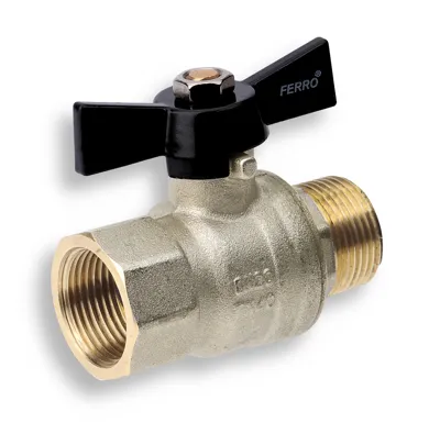 NOVASERVIS Luxusní kulový plnoprůtočný kohout - motýlek ŠM 3/4" - KMH21