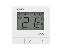 ENGO Controls Chytrý termostat E40-230W ZigBee/868MHz, 230V, bílá ENGO Controls Chytrý termostat E40-230W ZigBee/868MHz, 230V, bílá