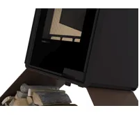 HS Flamingo Krbová kamna FLAMINGO DELUXE ® SENAI, hnědá - sametová (21)