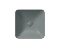 GSI SAND/NUBES keramické umyvadlo na desku 38x38cm, agave mat (1)