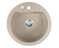 NOVASERVIS Granitový dřez, s přepadem z dřezu, písek - DRGM1/51SA