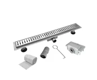 Odtokový sprchový žlab 90 cm, vč. roštu WAVE