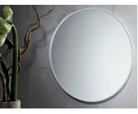 GEDY Kulaté zrcadlo v plastovém rámu ø 60cm, bílá (3)