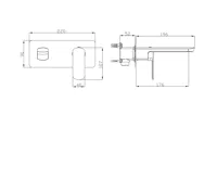 SAPHO MIXONA podomítková umyvadlová baterie, chrom (3)
