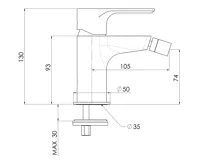 SAPHO PAX stojánková bidetová baterie, chrom (2)