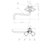 Dražice Beztlaková nástěnná baterie pro beztlakové ohřívače vody BE 1845.A1 (1)