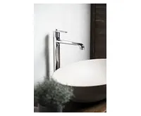 SAPHO BEBÉ stojánková umyvadlová baterie vysoká, prodloužená hubice, chrom (1)