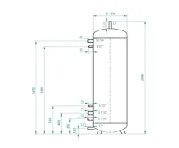 Akumulační nádrž V2 - 1000l - včetně izolace (2)
