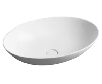 SAPHO THIN umyvadlo na desku, Rockstone, 60x40 cm, bílá mat SAPHO THIN umyvadlo na desku, Rockstone, 60x40 cm, bílá mat