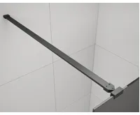 POLYSAN ESCA BLACK MATT jednodílná sprchová zástěna do prostoru, sklo Flute, 1500 mm (3)