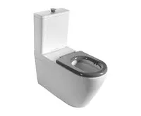SAPHO MEDIC WC kombi, zvýšený sedák, Rimless, spodní/zadní odpad, bílá (1)