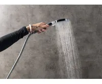 SAPHO Ruční masážní sprcha, 3 režimy sprchování, silikon trysky, průměr 120mm, ABS/zlato mat (2)