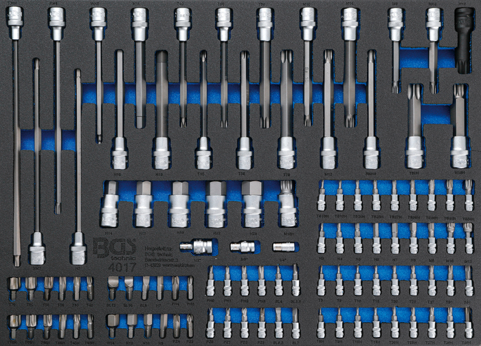 BGS Modul - hlavice TORX, imbus, XZN, RIBE, 101 dílů