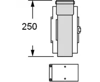 Vaillant Revizní otvor, 0,25 m, O 80/125 mm