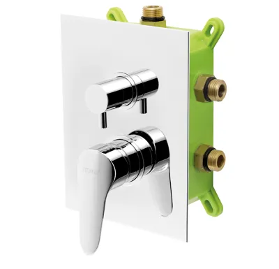 NOVASERVIS Podomítková baterie s boxem 3 vývody, IRIS New - BOX94451RX,0