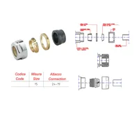 SAPHO Svěrné šroubení pro Měď 15mm, nerez mat (3)