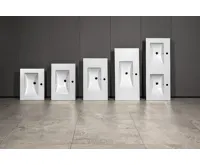 SAPHO SLIM keramické dvojumyvadlo, nábytkové, 120x46,5cm, bílá (6)