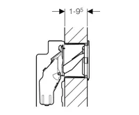 GEBERIT souprava s otvorem pro vhazování tablet, pro splach. nádržky Sigma 12cm (5)