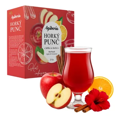 AG FOODS Group a.s. Agiberia Horký punč Jablko se skořicí 25x20g