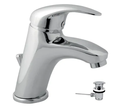 NOVASERVIS Umyvadlová baterie s kovovou výpustí Titania Lux chrom - 91002,0