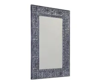 SAPHO UBUD zrcadlo ve vyřezávaném rámu 70x100cm, šedá