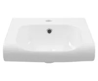 KERASAN INKA keramické umyvadlo polozápustné, 40x40cm, bílá (5)
