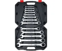 BGS Klíče očkoploché ráčnové 6,0 - 32,0 mm, sada 13 dílů (4)