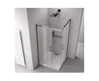 POLYSAN THRON SQUARE obdélníkový sprchový kout 900x800mm, hranaté pojezdy, rohový vstup (1)