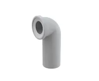 ALCAPLAST Dopojení k volně stojícímu WC, koleno 90°, DN 110, délka 225 mm, PP, bílé A90-90