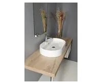 KERASAN RING keramické umyvadlo na desku 65x40cm, bílá (1)