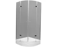 PROFI-RICH  sprchový kout  čtvrtkruh 90x90x190 chrom - sklo - point