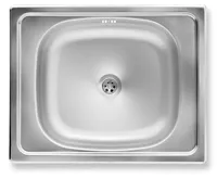 NOVASERVIS Dřez 40x50 s přepadem nerez - DR40/50A