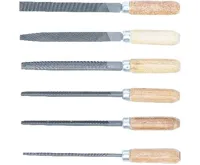 BGS Sada klíčových pilníků, dřevěná násada, 100 mm, 6dílná (1)