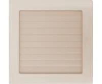 HS Flamingo Krbová mřížka 22x22 BASIC krémová s žaluzií HS Flamingo Krbová mřížka 22x22 BASIC krémová s žaluzií