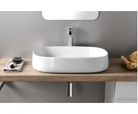 SAPHO JUMPER keramické umyvadlo na desku, 60x40cm, bílá (5)