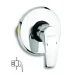 NOVASERVIS Sprchová baterie podomítková Metalia 57 chrom - 57050,0
