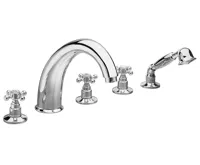 SAPHO ANTEA pětiprvková baterie na okraj vany, chrom