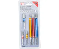 BGS Sada adaptérů pro vrtačky,  barevné,  vnější šestihran 6,3 mm (1/4"),  vnější šestihran 6, (3)