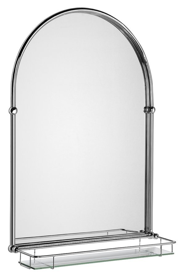 SAPHO TIGA zrcadlo s policí 48x67cm, chrom