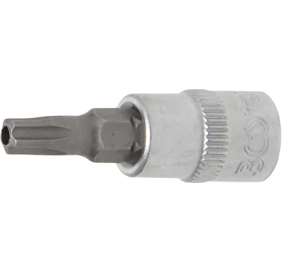 BGS Hlavice zástrčná 1/4" TS-Profil TS 27 s vrtáním